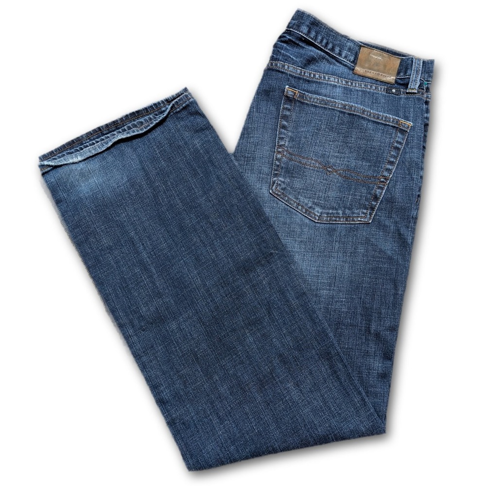 Lucky Brand 367 Vintage Boot Mens 36x34 Jeans Blue Bootcut Denim Pockets Dark